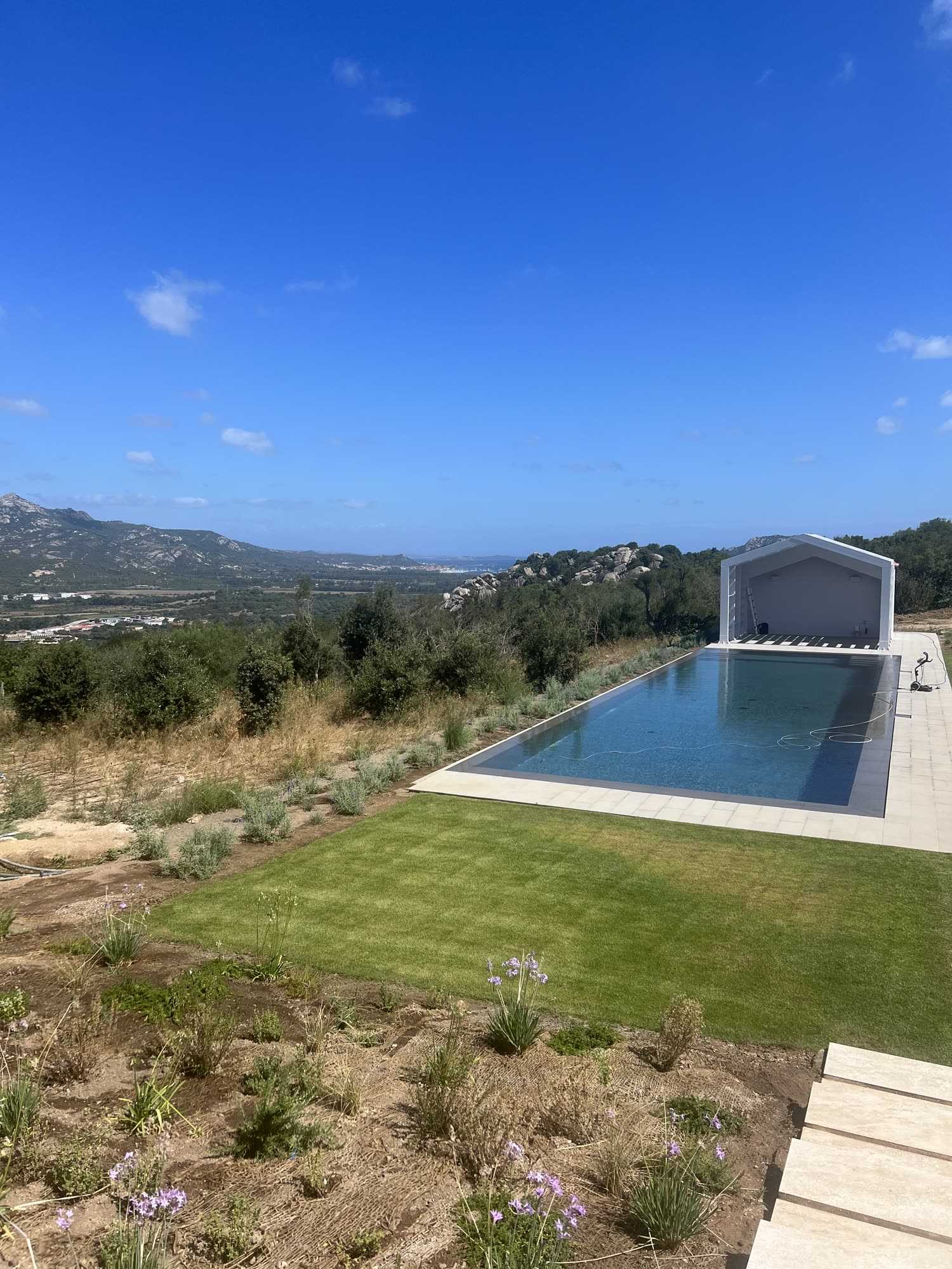 The completed access road